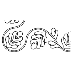 5 &frac34;" C.L. Blackberry Vine Border