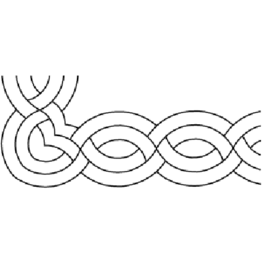  4&frac12;" Over &amp; Under Braid Border 