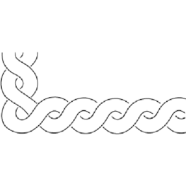  3" Pretzel Cable Border 