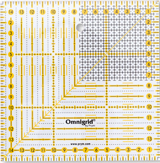 Liniaal 15x15cm Prym/Omnigrid