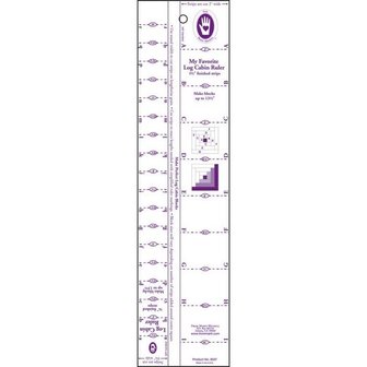 Marti Michell Log cabin ruler 3/4 en 1 1/2 inch