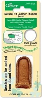 Natural Fit Leather Thimble Clover