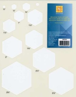  Hexagon Template Sheet EZ