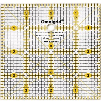 Liniaal 4x4 inch Prym/Omnigrid 