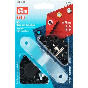 Prym ringen 4mm zwart