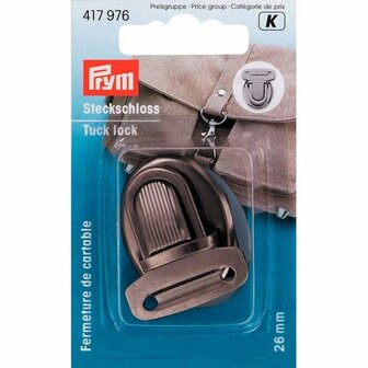 Prym TT-slot zwart-zilver 26mm