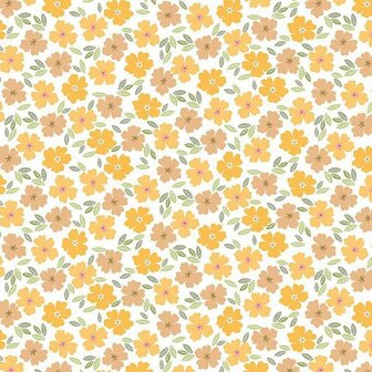 Stof D-3053 White Bees Knees by Dear Stella