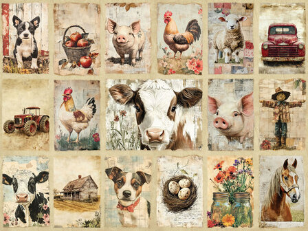 Stof DV 6796 Panel Coop's Farm