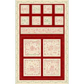 Stof MAS11090-RG Christmas Time van Maywood Studio Panel