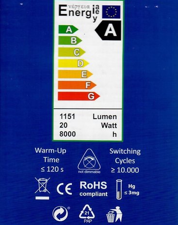 20 Watt Daylight Spaarlamp Kosmos-Bol