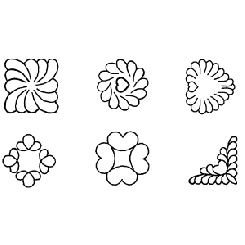 2" Feather Mini Blocks