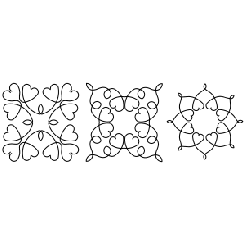 5" C.L. Loopy Heart Blocks