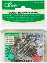 Flower Head Pins Clover Box